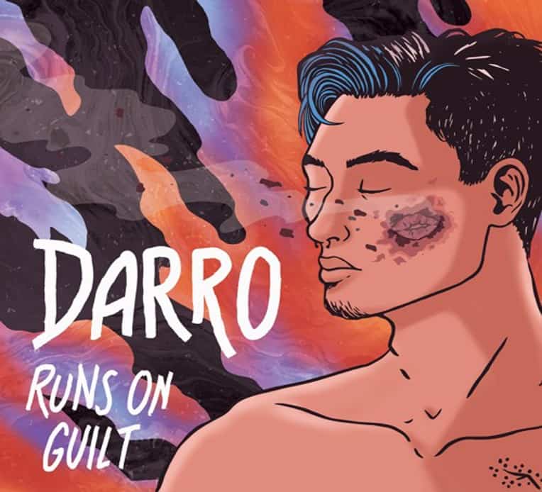 Single artwork for Darro's new single "Runs on Guilt"