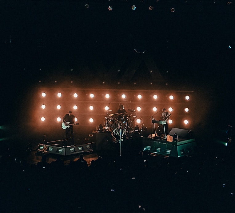 Angels & Airwaves performing during the LIFEFORMS tour 2021 in Riverside, CA.