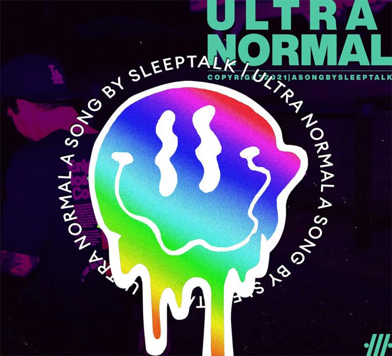 Single artwork for Sleeptalk's latest single, "Ultra Normal."