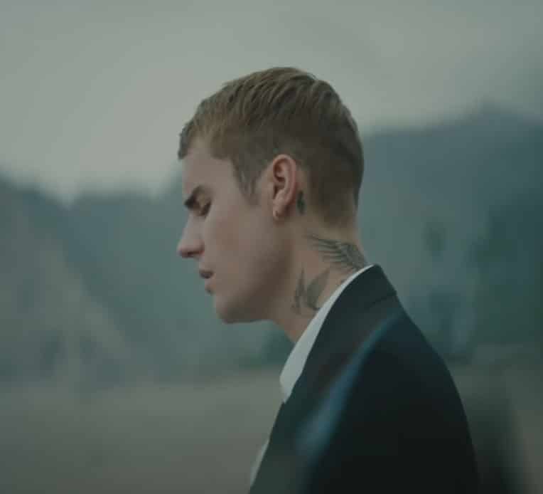 Still from Justin Bieber's music video for "Ghost"