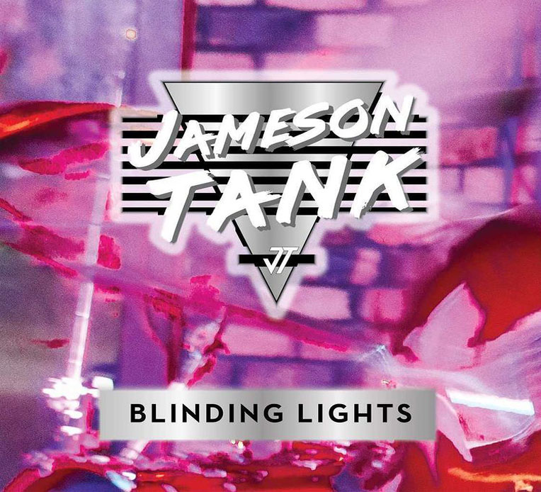 Single artwork for Jameson Tank's new single "Blinding Lights"