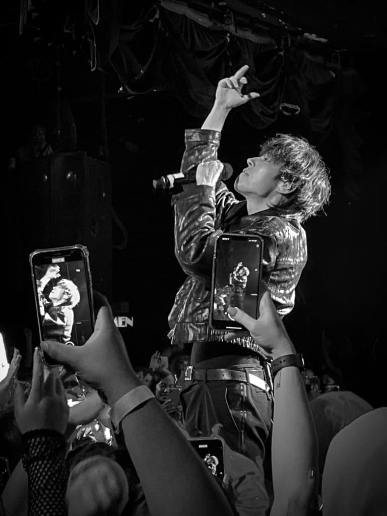 Woosung performs for his sold out Roxy crowd