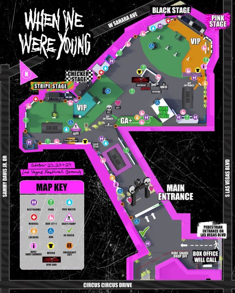 Official When We Were Young Festival Map Released