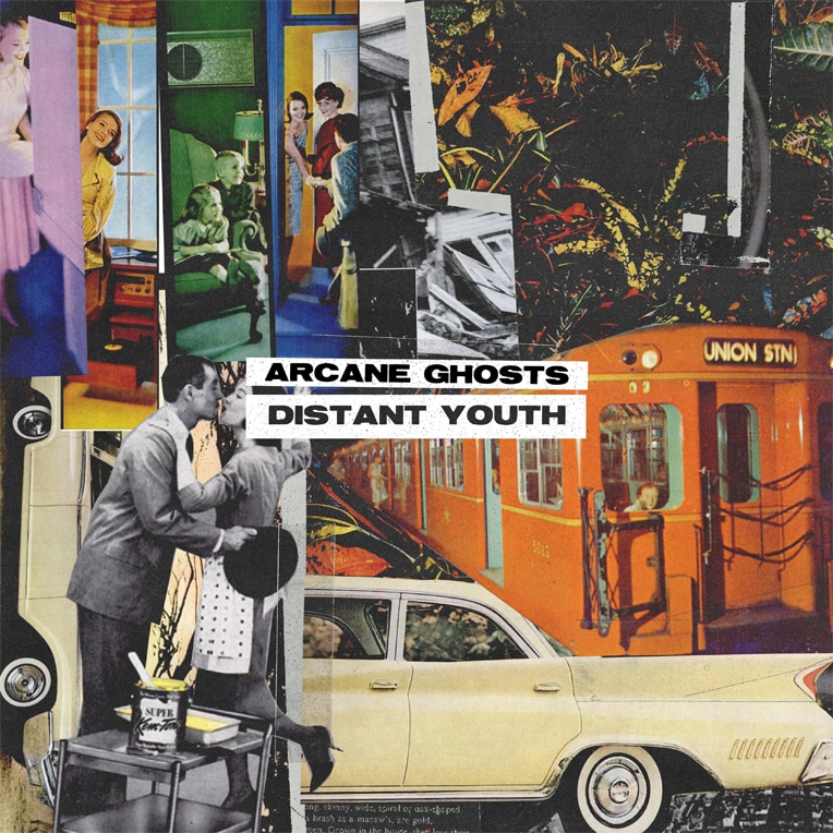 Artwork for Arcane Ghosts' EP, 'Distant Youth.'