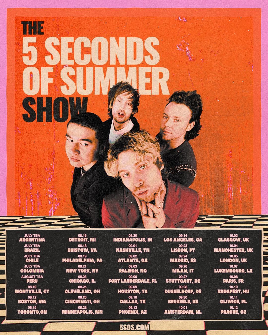 5SOS Announces 'The 5 Seconds Of Summer Show' World Tour
