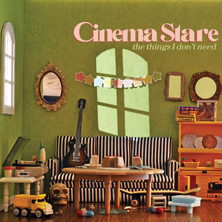 Album artwork for Cinema Stare's new album, 'The Things I Don't Need.'