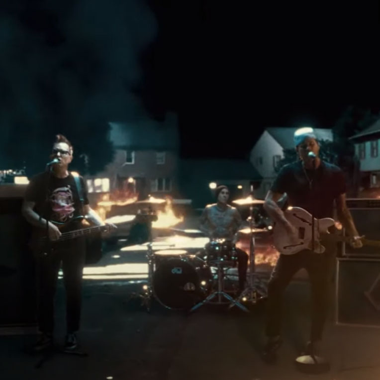 Still from blink-182's new music video, "One More Time."