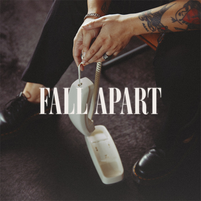 Single artwork for pure xtc's latest single, "Fall Apart."