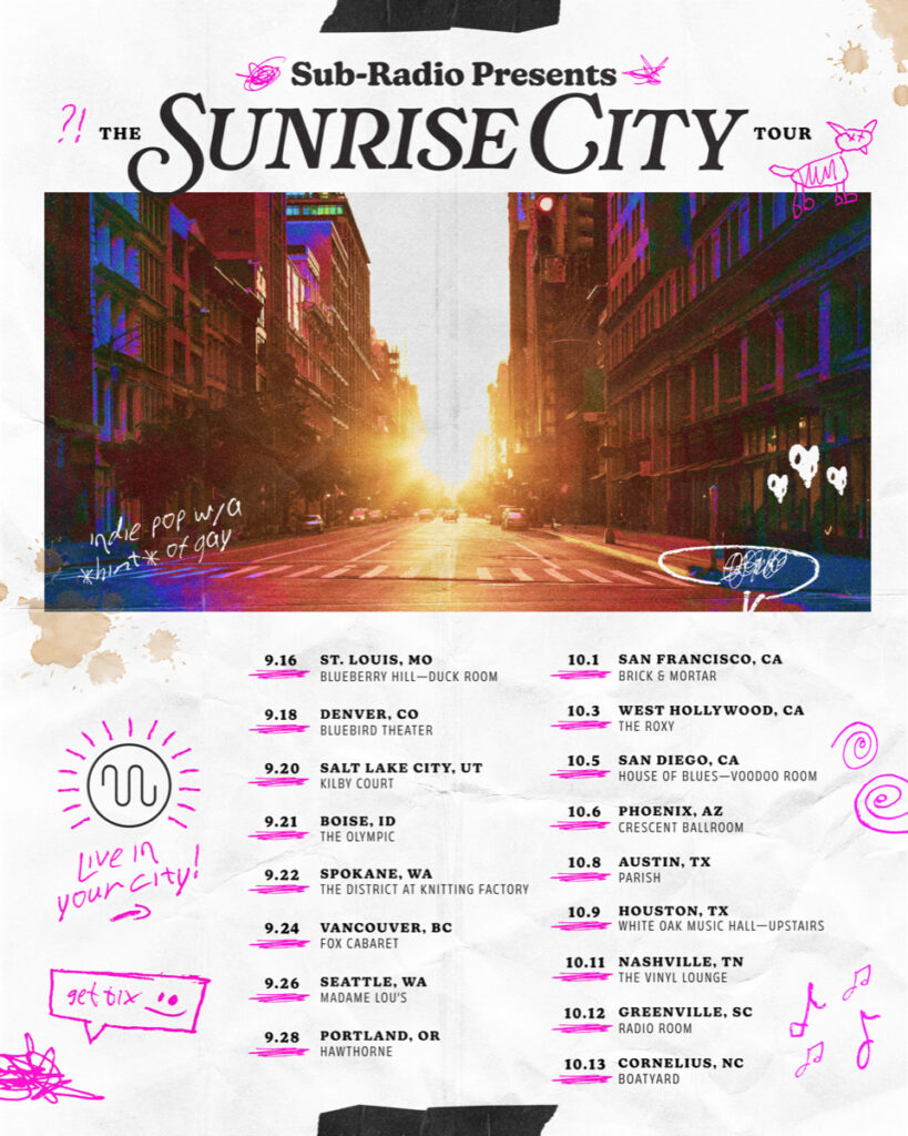 sunrise city tour dates 2024 sub radio