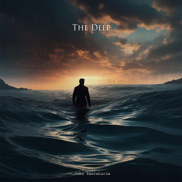 Single artwork for Jake SantaLucia's "The Deep."