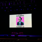 Stage presentation from An Evening with Mark Hoppus and All Things Fahrenheit-182 book tour at The Wiltern in Los Angeles.