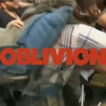 Still from Alkaline Trio's music video for their new song, "Oblivion."