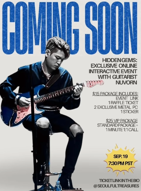 nuvorn hidden gems meet and greet flyer korean rock guitarist