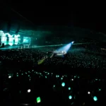 SEVENTEEN performing at BMO Stadium during night 1 of their 'NEW_' world tour.