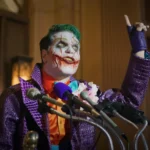 Still from Ice Nine Kills music video for their new Batman-inspired single, "The Laugh Track."
