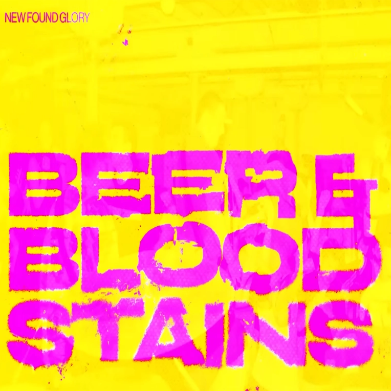 Still from New Found Glory's visualizer for their new single, "Beer And Blood Stains."