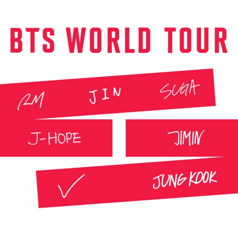 Promotional poster for BTS' 2026-2027 world tour.