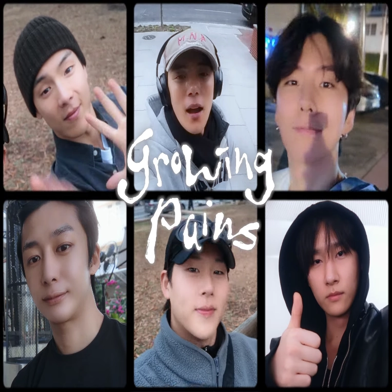 Still from MONSTA X's self recorded music video for their latest English single, "growing pains."