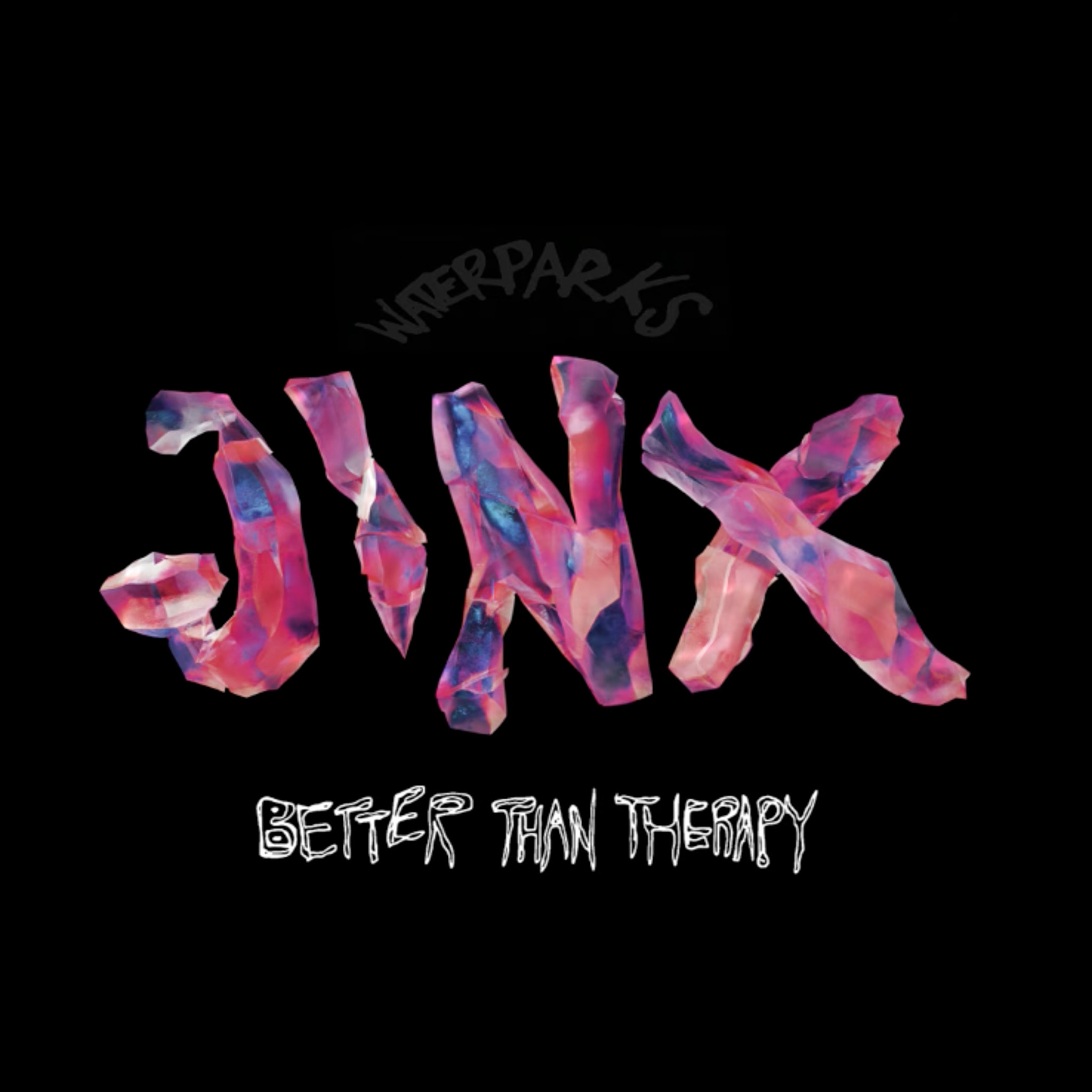 Still from Waterparks' visualizer for their new single, "BETTER THAN THERAPY."