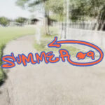 Still from lolitslea's lyric video for her latest single, "Summer 09."