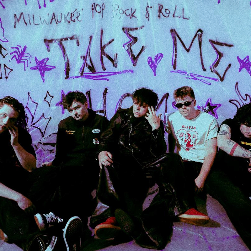 Promotional photo for hot mess for their music video for latest single, "Take Me Home."